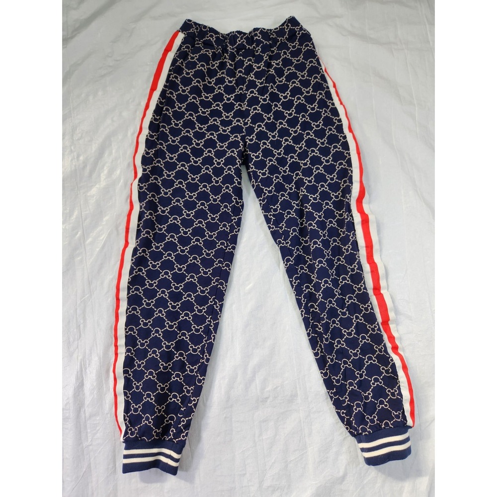Disney Mickey Mouse Print Navy Blue Sweatpants Size 12 / 14 Asia 160/66 Pants